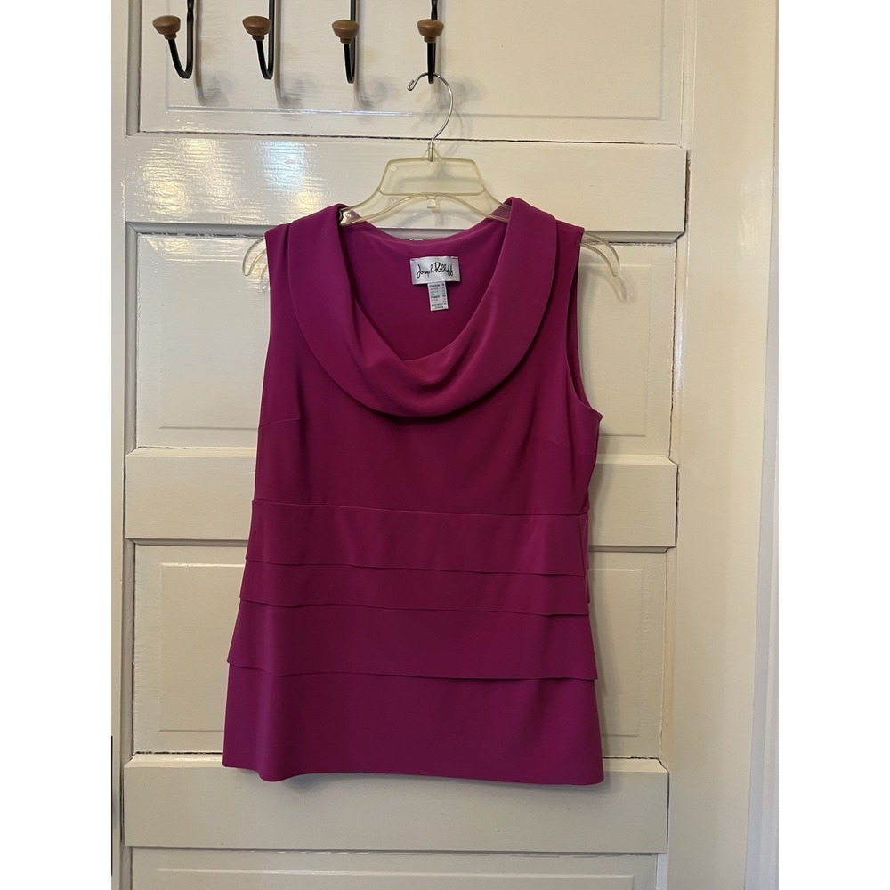 Joseph Ribkoff Designer Couture fuchsia Sleeveless Camisole Top Size 10
